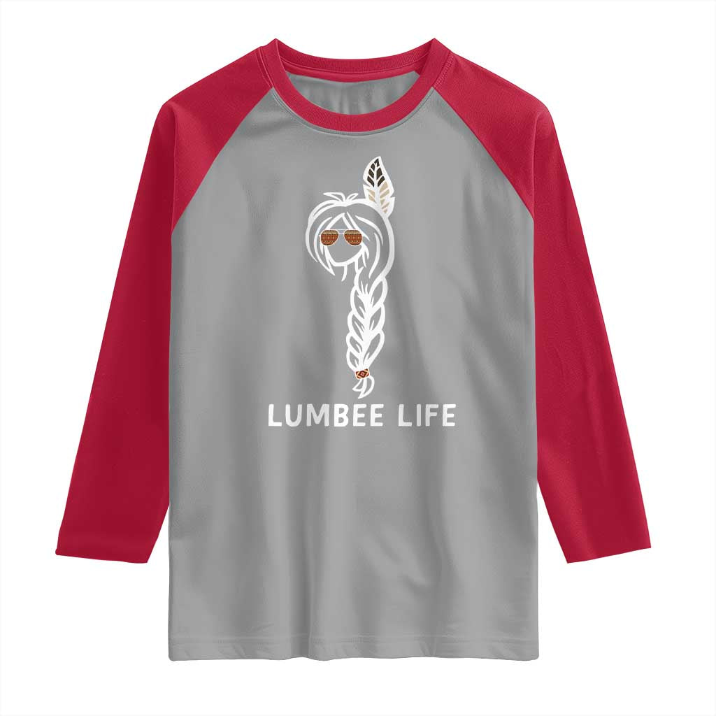 Native American Women Raglan Shirt Lumbee American Indian Tribe Indigenous Girl Life - Wonder Print Shop