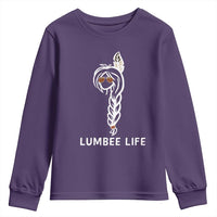 Native American Women Youth Sweatshirt Lumbee American Indian Tribe Indigenous Girl Life - Wonder Print Shop