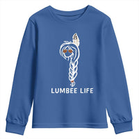 Native American Women Youth Sweatshirt Lumbee American Indian Tribe Indigenous Girl Life - Wonder Print Shop