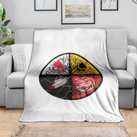 Native American Medicine Wheel MMIW Throw Blanket - Wonder Print Shop