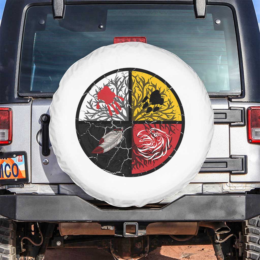 Native American Medicine Wheel MMIW Spare Tire Cover - Wonder Print Shop