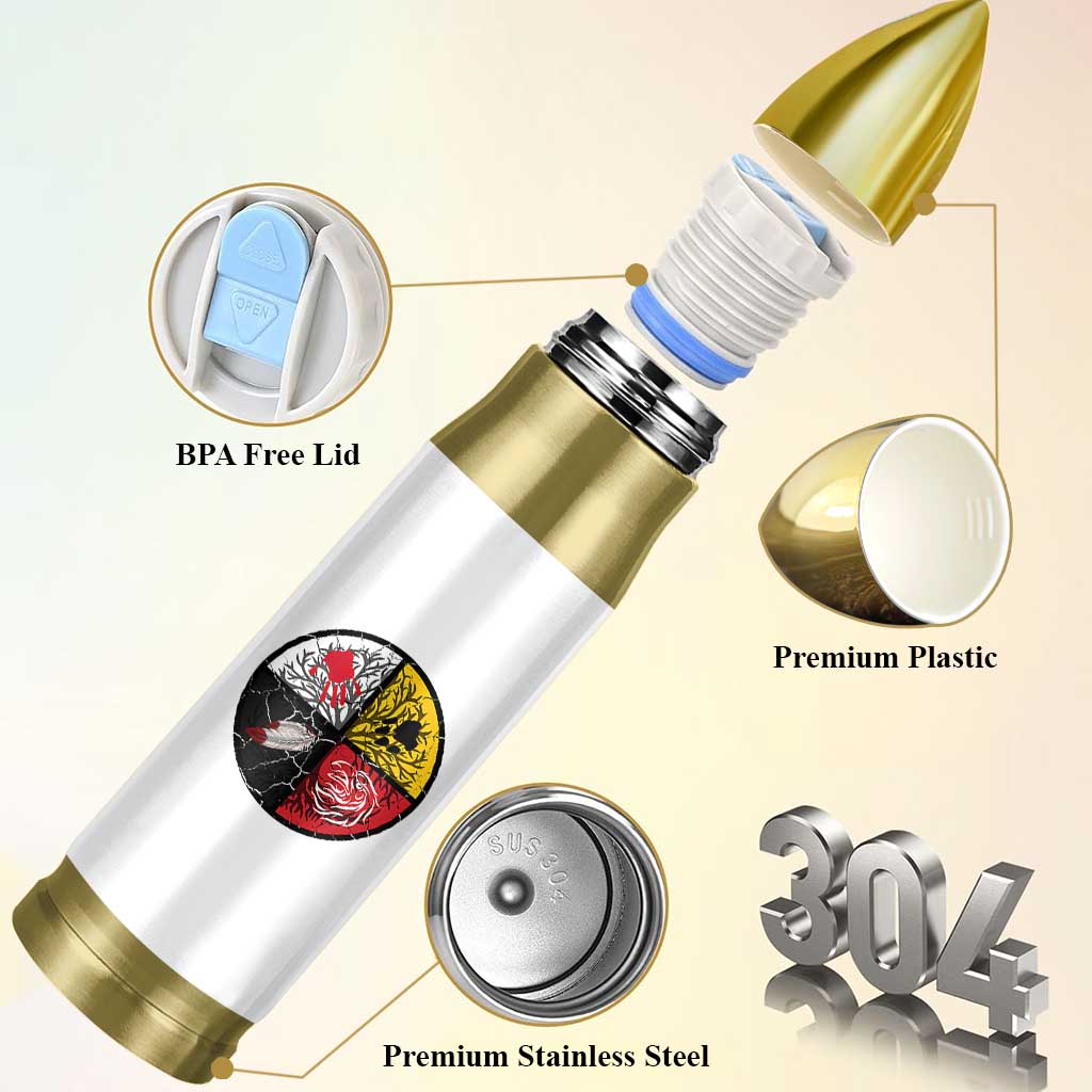 Native American Medicine Wheel MMIW Bullet Tumbler