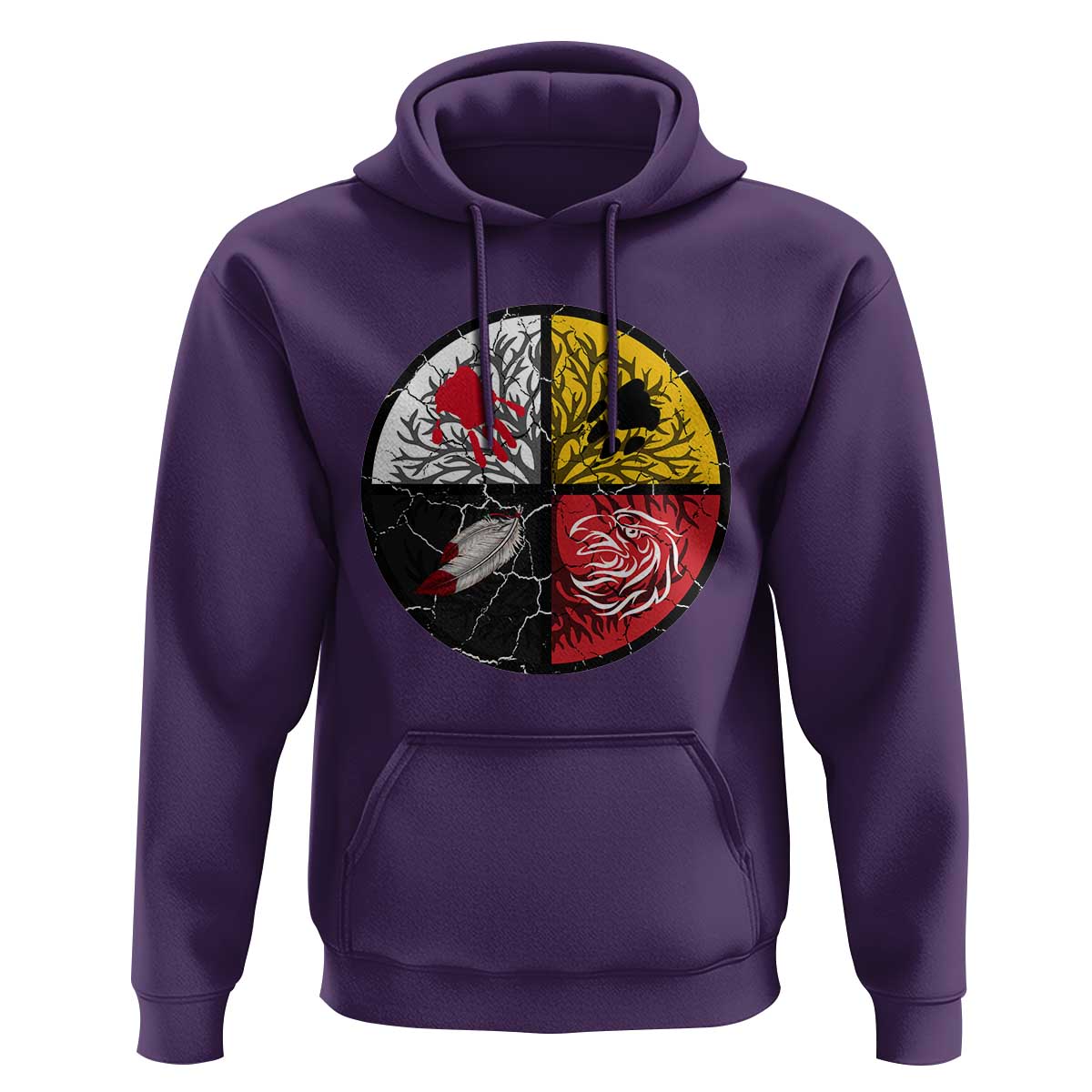 Native American Medicine Wheel MMIW Hoodie - Wonder Print Shop
