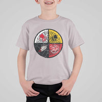 Native American Medicine Wheel MMIW T Shirt For Kid - Wonder Print Shop