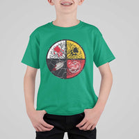 Native American Medicine Wheel MMIW T Shirt For Kid - Wonder Print Shop
