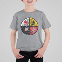 Native American Medicine Wheel MMIW T Shirt For Kid - Wonder Print Shop