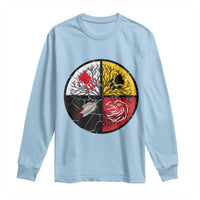 Native American Medicine Wheel MMIW Long Sleeve Shirt - Wonder Print Shop
