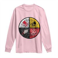 Native American Medicine Wheel MMIW Long Sleeve Shirt - Wonder Print Shop