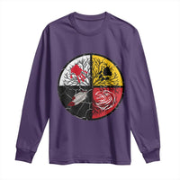 Native American Medicine Wheel MMIW Long Sleeve Shirt - Wonder Print Shop