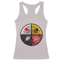 Native American Medicine Wheel MMIW Racerback Tank Top - Wonder Print Shop