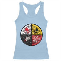 Native American Medicine Wheel MMIW Racerback Tank Top - Wonder Print Shop