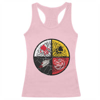 Native American Medicine Wheel MMIW Racerback Tank Top - Wonder Print Shop