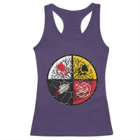 Native American Medicine Wheel MMIW Racerback Tank Top - Wonder Print Shop