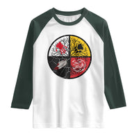 Native American Medicine Wheel MMIW Raglan Shirt - Wonder Print Shop