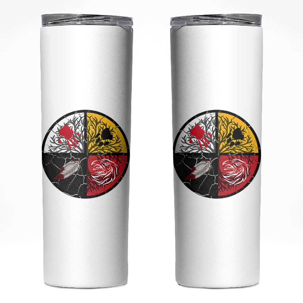 Native American Medicine Wheel MMIW Skinny Tumbler