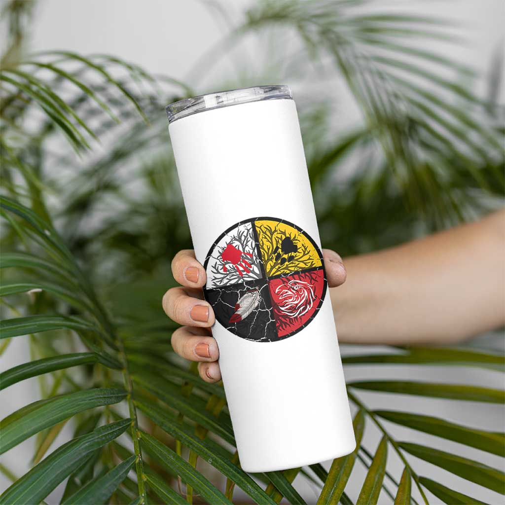Native American Medicine Wheel MMIW Skinny Tumbler