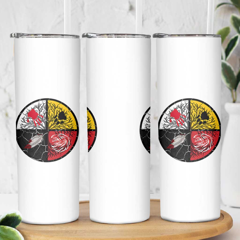 Native American Medicine Wheel MMIW Skinny Tumbler