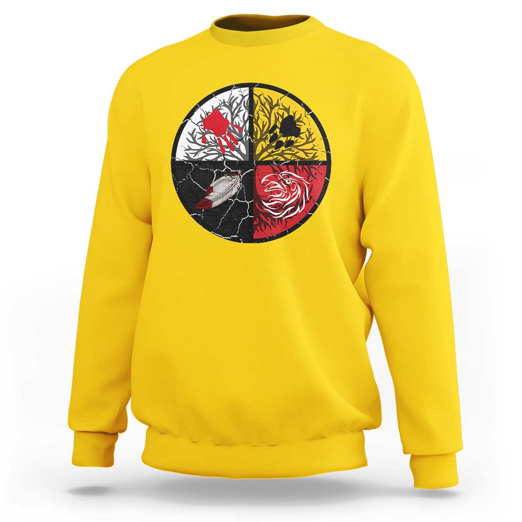 Native American Medicine Wheel MMIW Sweatshirt - Wonder Print Shop