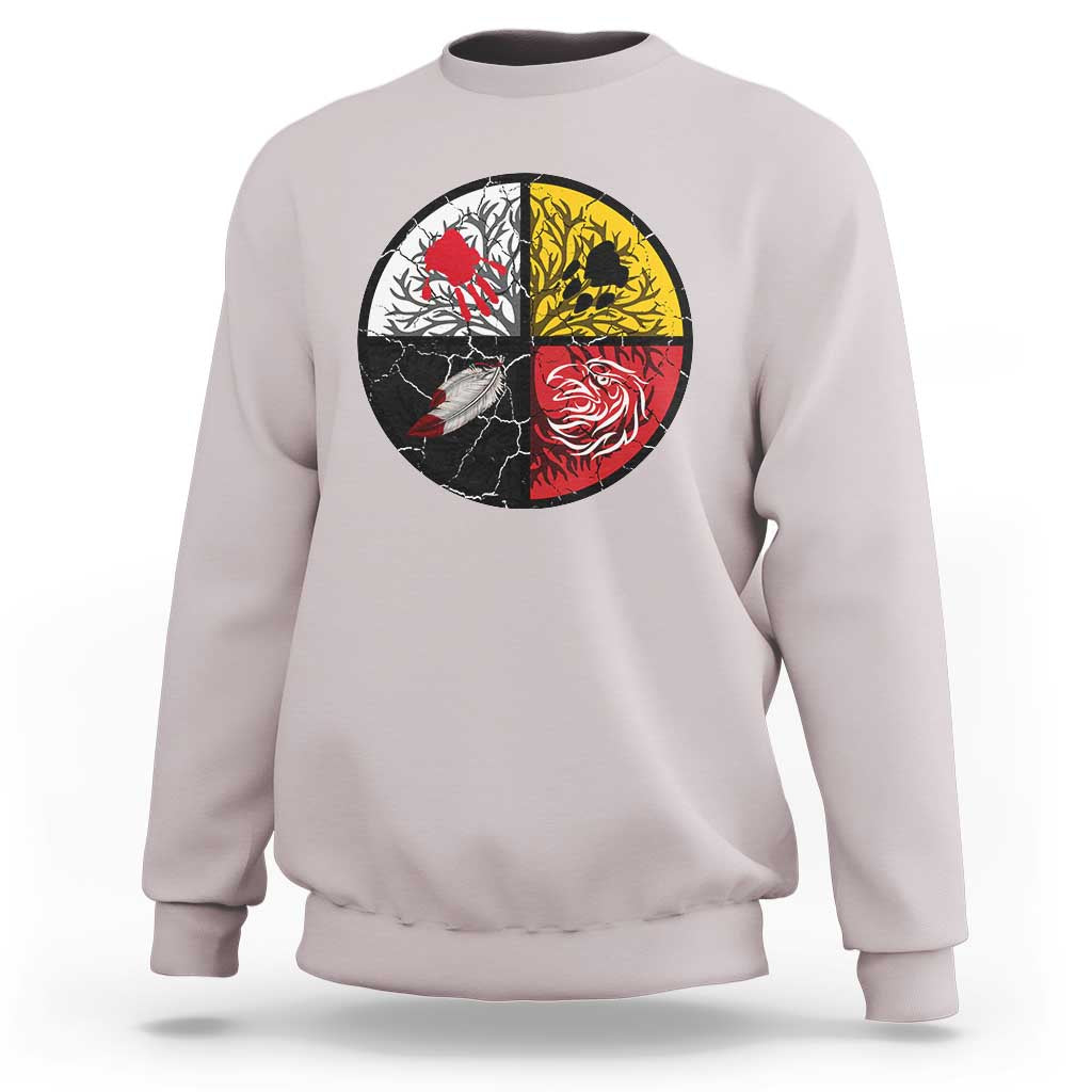 Native American Medicine Wheel MMIW Sweatshirt - Wonder Print Shop