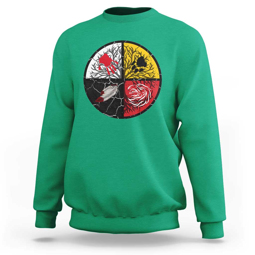 Native American Medicine Wheel MMIW Sweatshirt - Wonder Print Shop