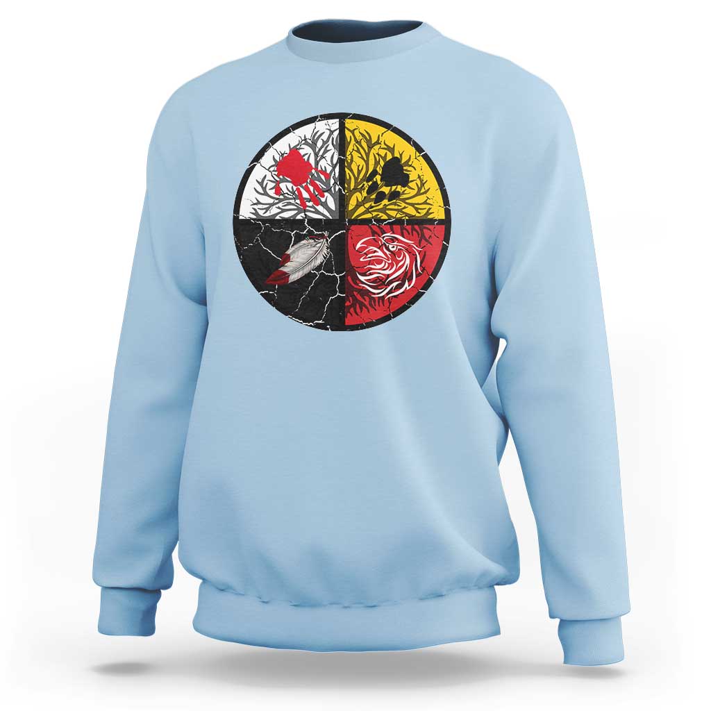 Native American Medicine Wheel MMIW Sweatshirt - Wonder Print Shop