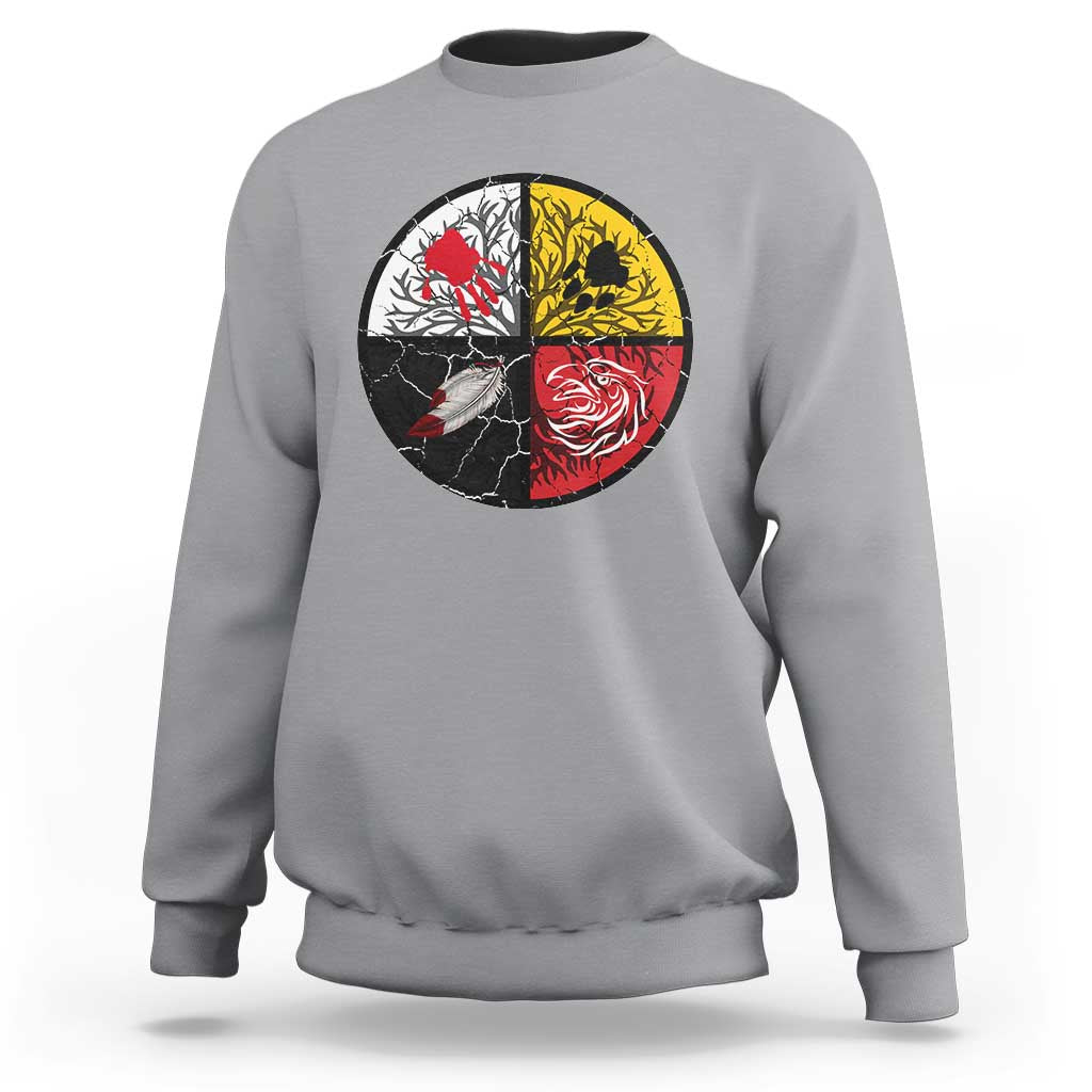 Native American Medicine Wheel MMIW Sweatshirt - Wonder Print Shop