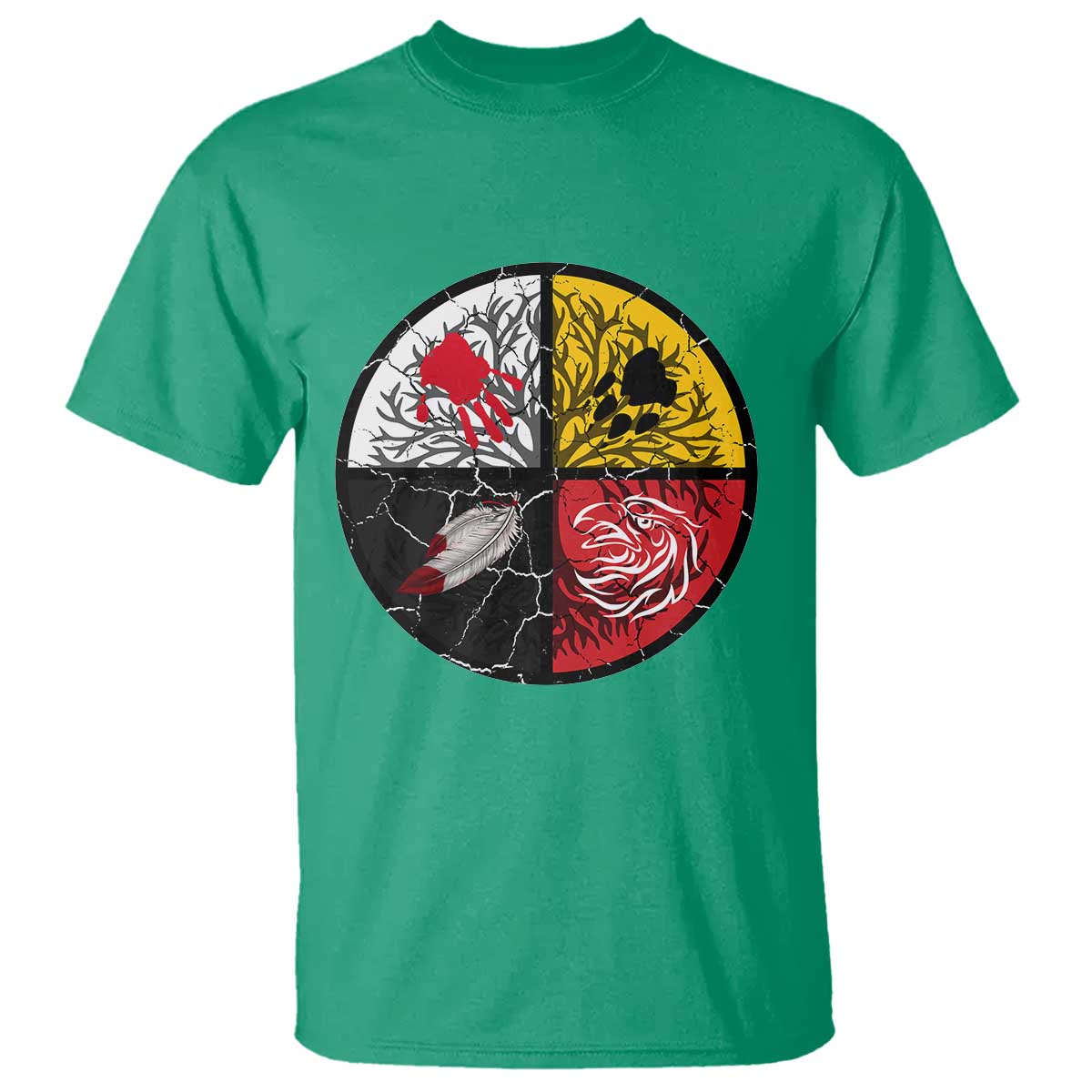 Native American Medicine Wheel MMIW T Shirt - Wonder Print Shop