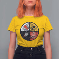 Native American Medicine Wheel MMIW T Shirt For Women - Wonder Print Shop