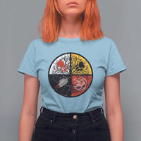 Native American Medicine Wheel MMIW T Shirt For Women - Wonder Print Shop