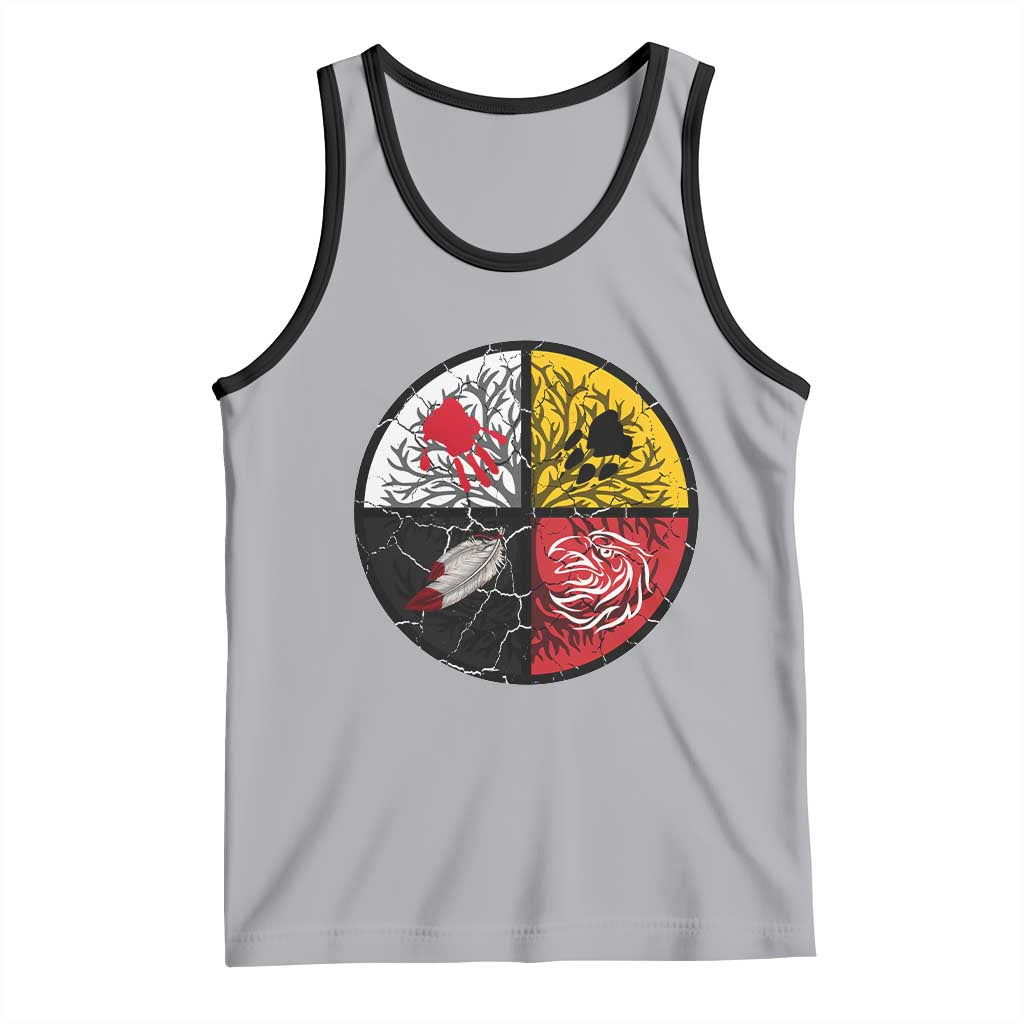 Native American Medicine Wheel MMIW Tank Top - Wonder Print Shop