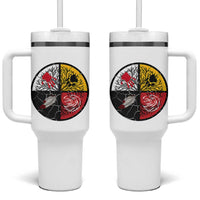 Native American Medicine Wheel MMIW Tumbler With Handle