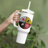 Native American Medicine Wheel MMIW Tumbler With Handle