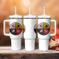 Native American Medicine Wheel MMIW Tumbler With Handle
