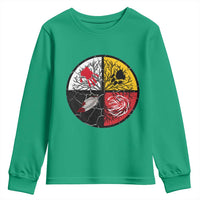 Native American Medicine Wheel MMIW Youth Sweatshirt - Wonder Print Shop