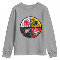 Native American Medicine Wheel MMIW Youth Sweatshirt - Wonder Print Shop