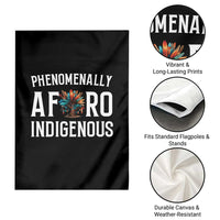 Afro Indigenous Native Pride Phenomenally Indigenous People Garden Flag - Wonder Print Shop