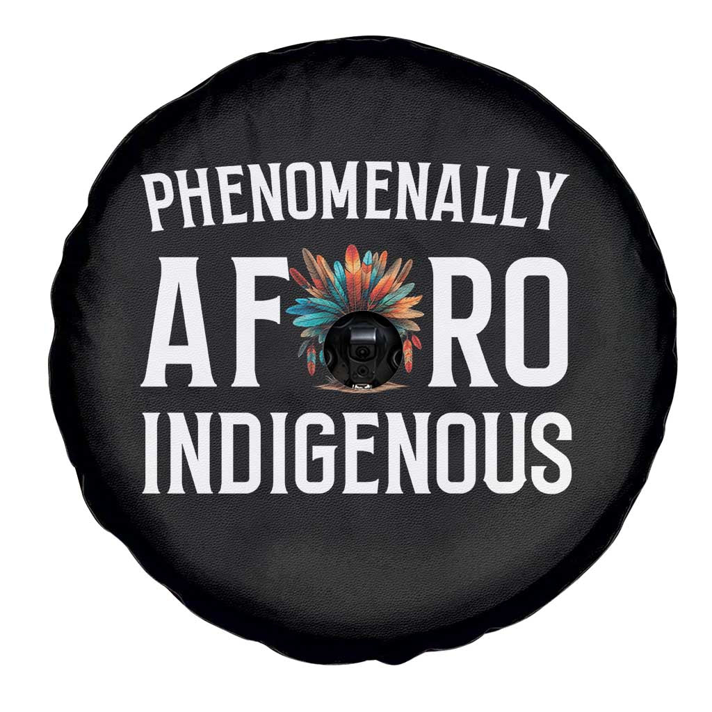 Afro Indigenous Native Pride Phenomenally Indigenous People Spare Tire Cover - Wonder Print Shop