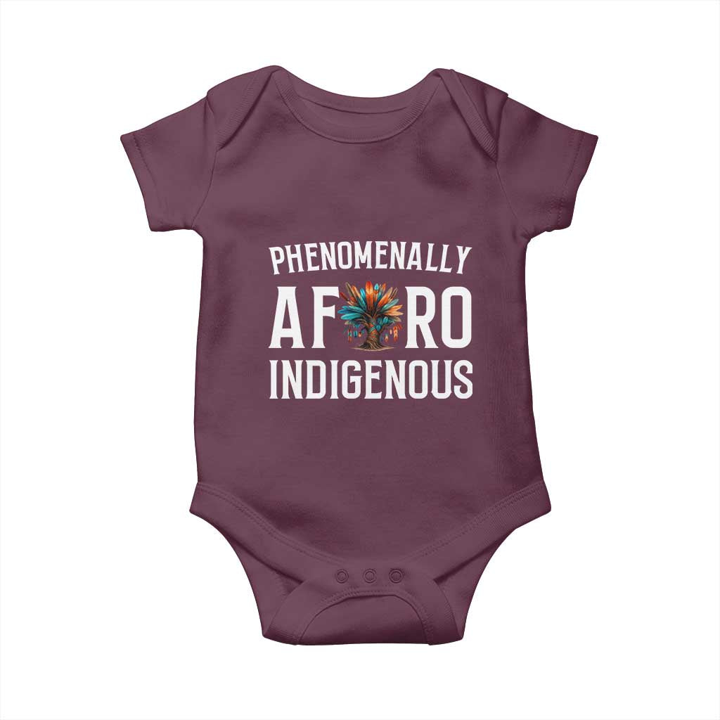 Afro Indigenous Native Pride Phenomenally Indigenous People Baby Onesie - Wonder Print Shop