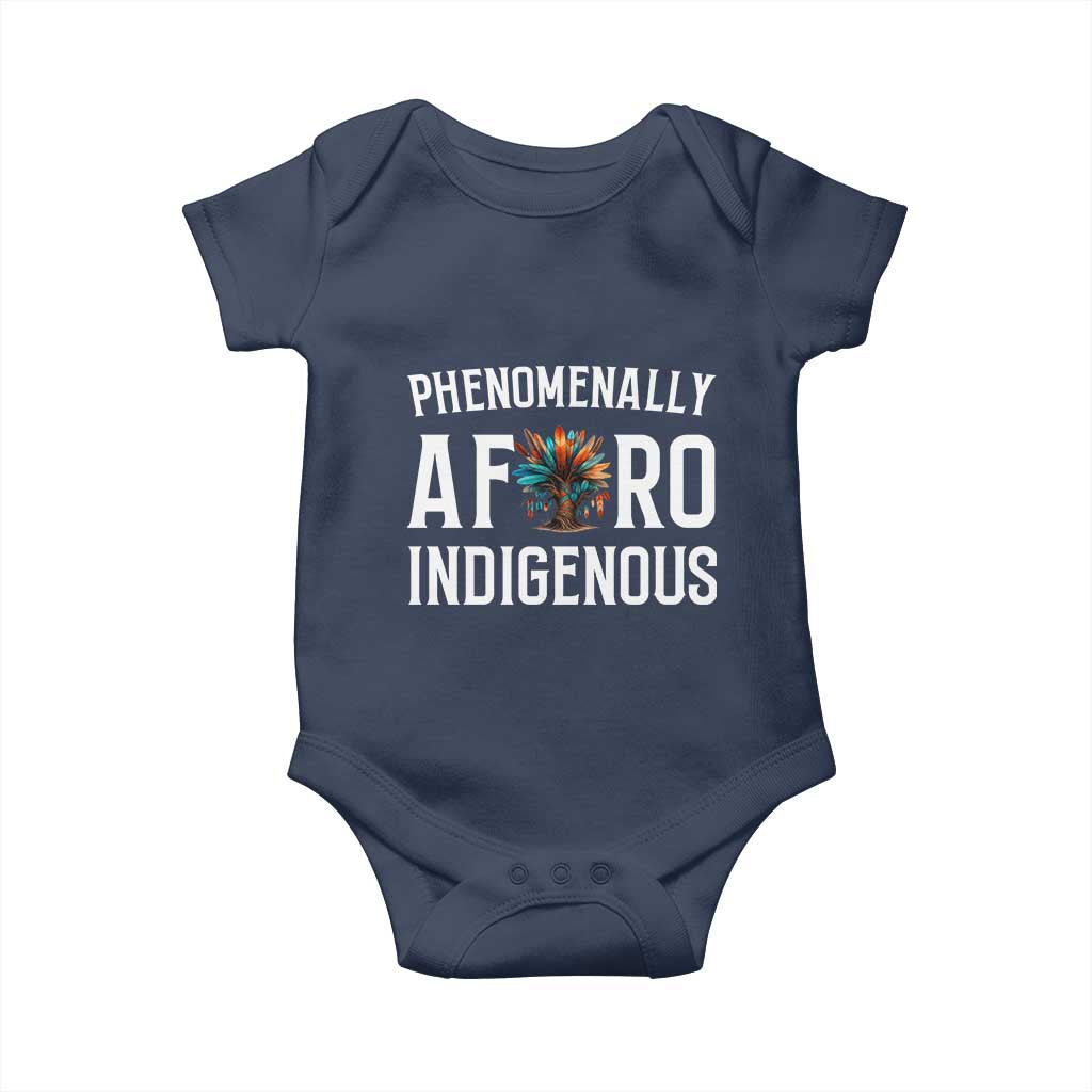 Afro Indigenous Native Pride Phenomenally Indigenous People Baby Onesie - Wonder Print Shop