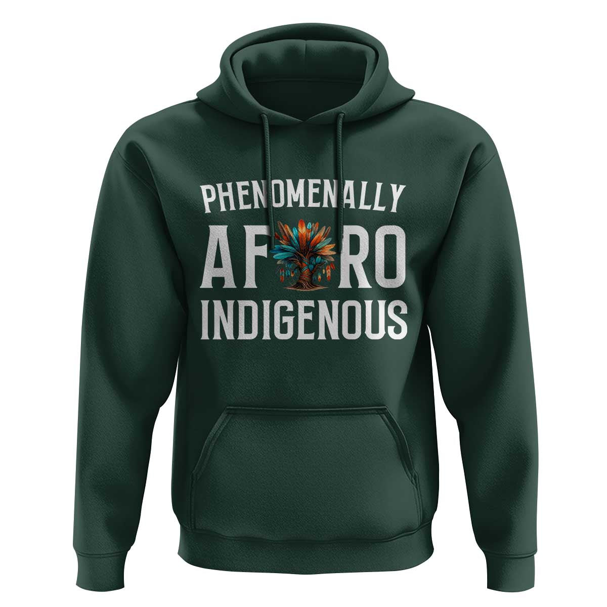 Afro Indigenous Native Pride Phenomenally Indigenous People Hoodie - Wonder Print Shop