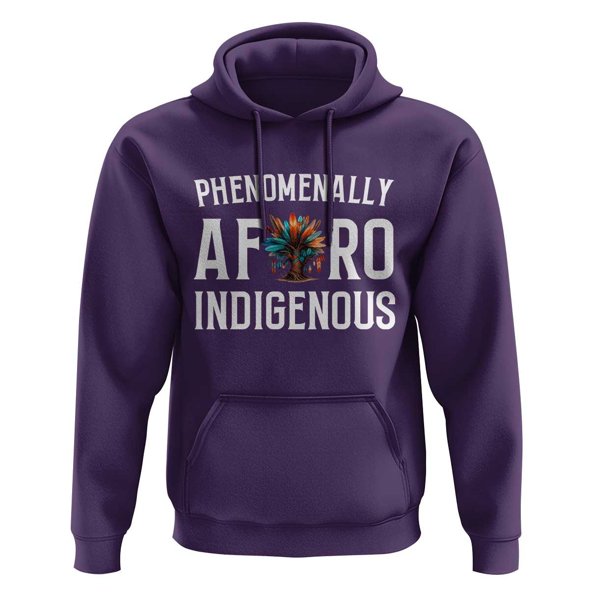 Afro Indigenous Native Pride Phenomenally Indigenous People Hoodie - Wonder Print Shop