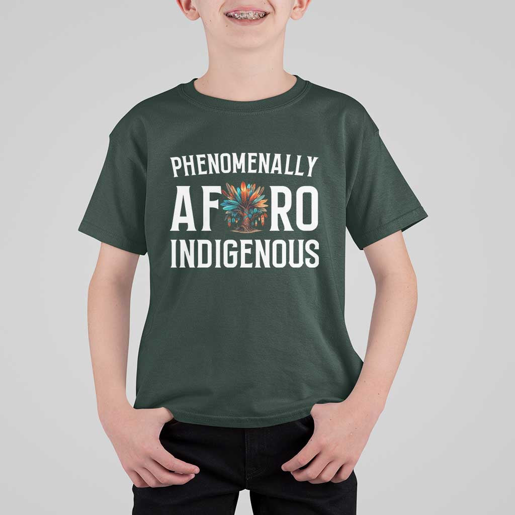 Afro Indigenous Native Pride Phenomenally Indigenous People T Shirt For Kid - Wonder Print Shop