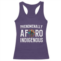 Afro Indigenous Native Pride Phenomenally Indigenous People Racerback Tank Top - Wonder Print Shop
