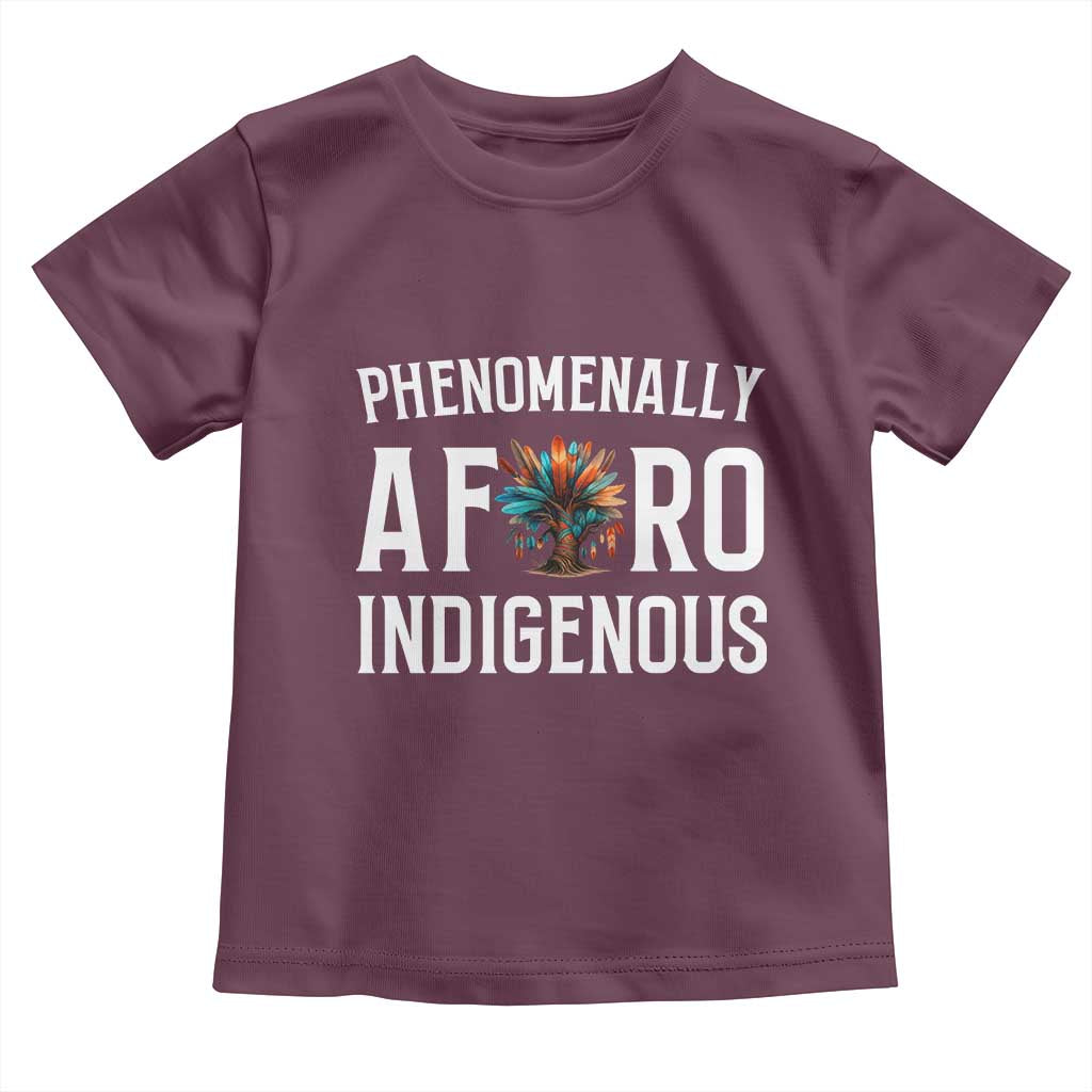 Afro Indigenous Native Pride Phenomenally Indigenous People Toddler T Shirt - Wonder Print Shop