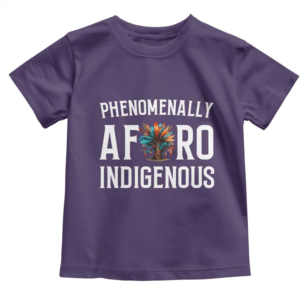 Afro Indigenous Native Pride Phenomenally Indigenous People Toddler T Shirt - Wonder Print Shop