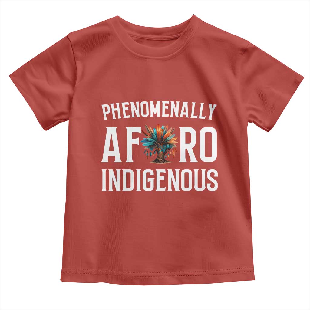 Afro Indigenous Native Pride Phenomenally Indigenous People Toddler T Shirt - Wonder Print Shop