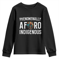 Afro Indigenous Native Pride Phenomenally Indigenous People Youth Sweatshirt - Wonder Print Shop