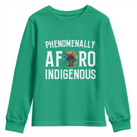 Afro Indigenous Native Pride Phenomenally Indigenous People Youth Sweatshirt - Wonder Print Shop