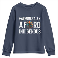 Afro Indigenous Native Pride Phenomenally Indigenous People Youth Sweatshirt - Wonder Print Shop