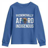 Afro Indigenous Native Pride Phenomenally Indigenous People Youth Sweatshirt - Wonder Print Shop